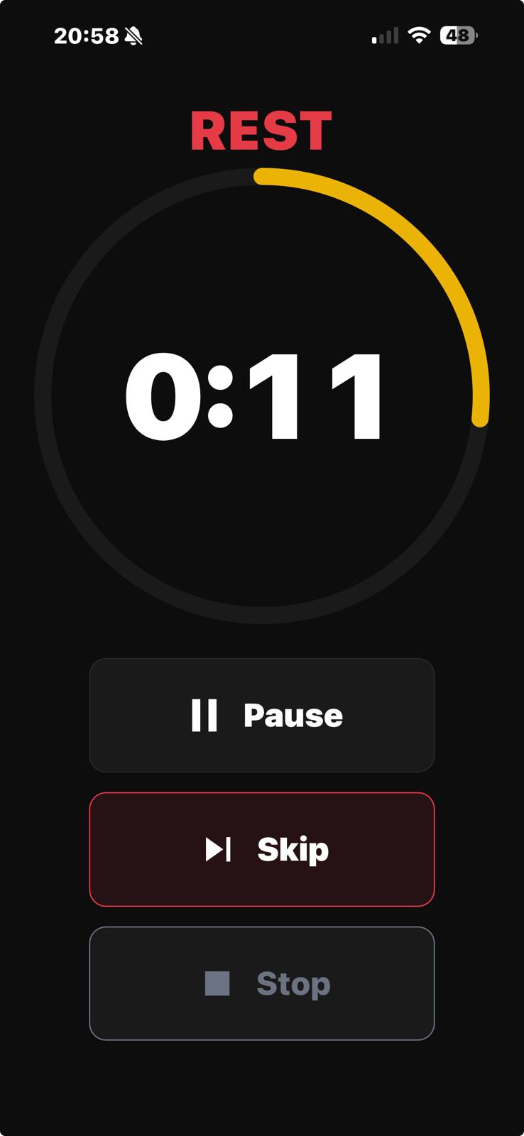 Boxing Interval Timer app screenshot 2